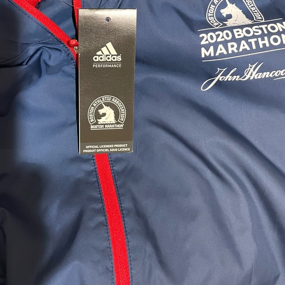 NWT Hooded Adidas Full Zip Boston Marathon jacket-Men’s medium - Picture 6 of 6